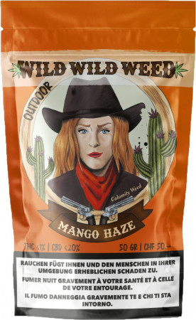 Wild Wild Weed Mango Haze 50g CBD Hanfblüten Tabakersatz